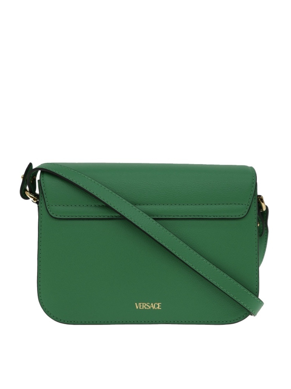 Versace Medusa Shoulder Bag Crossbody Green Leather New - Picture 3 of 6